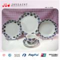 China Fornecedor Todos Os Tipos Elegante Rodada Porcelana Dinner Set